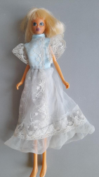 Bambola bionda originale, come da foto-H cm 25