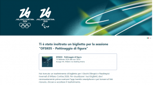 Biglietto OFSK05-Olimpiadi Pattinaggio figura10.02.26Assago