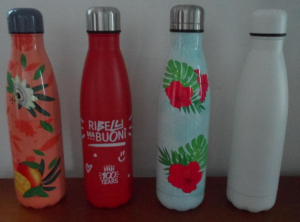 Borracce 4 pz. termiche nuove, mai usate, in acciaio