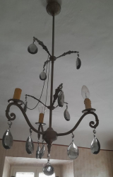 Lampadario vintage 3 bracci