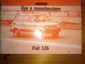 libretto uso e manutenzione fiat 126