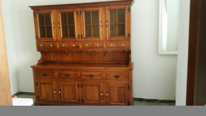 MOBILE CRISTALLIERA VETRINA CREDENZA STILE ANTICO