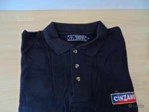 Monospalla e TShirt Blu "Cinzano" in tela Blu-Nuovi