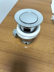 Pilette scarico in ottone cromato per lavabo e bidet