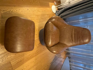 Poltrona comfort in pelle