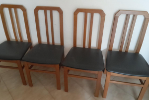 sedie 6 in vero legno marrone