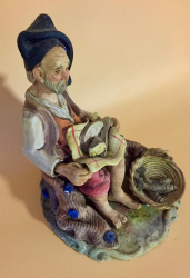 Statuetta in ceramica sarda Stelio Mora fine anni 70'