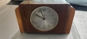Sveglia Vintage Anni '50 '60 Cassa in legno 100% originale d