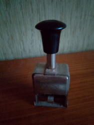 Timbro in metallo Vintage