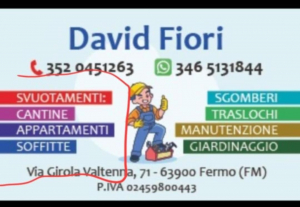 Traslochi, Svuota cantine, Sgomberi, Opere di manovalanza