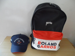 Zaino e cappello Roland Garros- Nuovi- brandizzati
